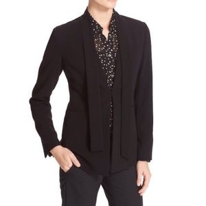 Theory Black Alkrine Admiral Crepe Blazer